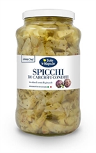 CARCIOFI SPICCHI IN OLIO 'O SOLE VETRO GR2900