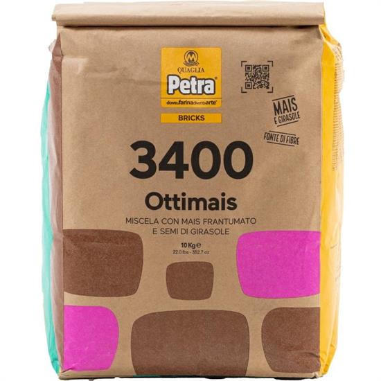 FARINA OTTIMAIS PETRA 3400 MIX MAIS/SEMI GIRASOLE KG10