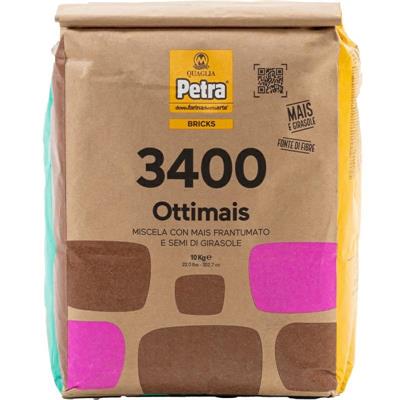 FARINA OTTIMAIS PETRA 3400 MIX MAIS/SEMI GIRASOLE KG10