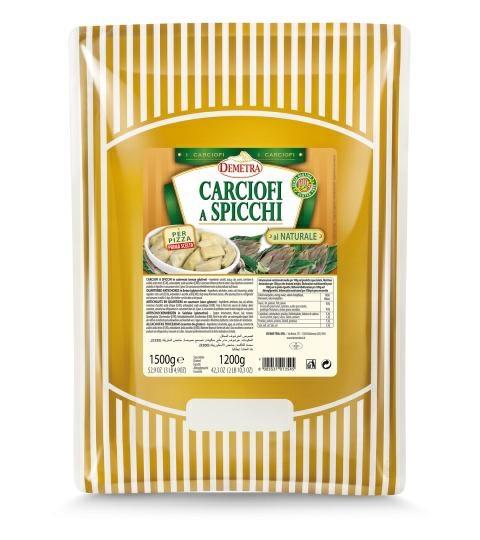 CARCIOFI SPICCHI OLIO G.DEMETRA BUSTA GR2500