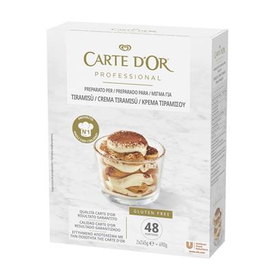 PREP. CREMA TIRAMISU S/GLUTINE CARTE D'OR UNILEVER GR490